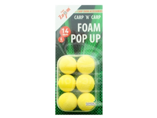 Насадка Carp Zoom плавающая Foam Pop Up Yellow 14мм