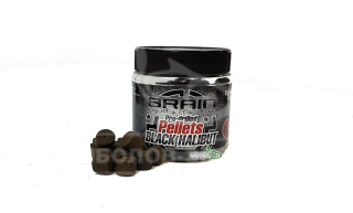 Пеллетс Brain Black Halibut pre-drilled 20мм 250г