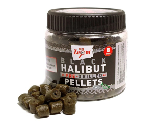 Пеллет насадковий Carp Zoom Pre-Drilled Black Halibut Pellets 120г 8мм