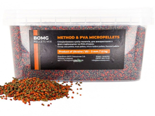 Пеллетс Technocarp Method/PVA Micropellets BOMG Mix 1,5кг