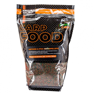Пеллетс Technocarp Method/PVA Micropellets Krill & Halibut Mix 700г