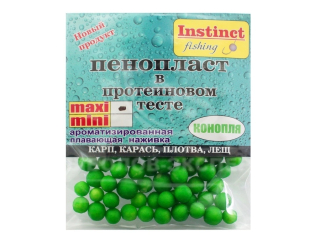 Пенопласт в протеиновом тесте "Instinct" maxi конопля