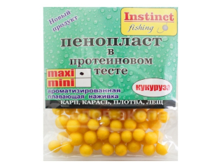 Пінопласт у протеїновому тесті "Instinct" maxi кукурудза