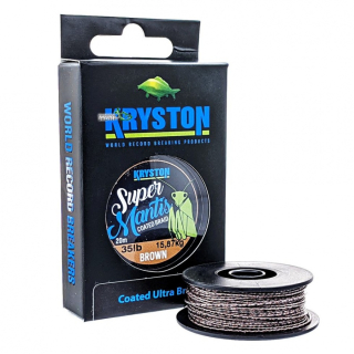 Поводковый материал Kryston Super Mantis Coated Braid Gravel Brown 20м 25lb