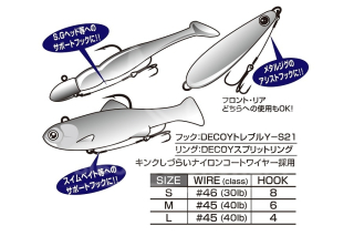 Повідець Decoy WA-21 Wire Treble Assist