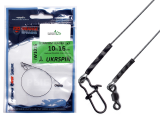 Повідець Ukrspin Orange Spinning титановий (1x7) мат.Orange 5кг 16см
