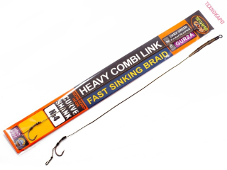 Повідець Technocarp "Gurza" в обплетенні 25lb гачок Curve Shank №08
