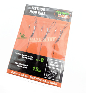 Поводок Technocarp "Method" крючок Wide Gape