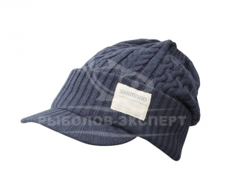 Шапка Shimano Knit Watch Brim, one size, Indigo