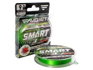 Шнур Favorite Smart 3x 150м (l.green) #0.5/0,117мм 9lb/4,1кг