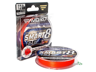 Шнур Favorite Smart 8x 150м (red orange) #2,0/0,242мм 13,8кг