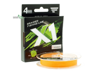 Шнур Favorite X1 PE 4x 150м (orange) #2,0/0,240мм 30lbs/13,8кг