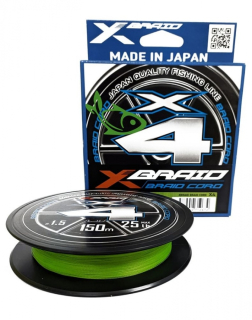 Шнур YGK X-Braid Braid Cord X4 150м #0.4/0,104мм 8lb/3,6кг