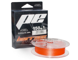 Шнур Yamatoyo Barrage Super PE Orange 150м #1,5/20lb