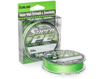 Шнур Sunline Super PE NEW салатный 150м #3,0/0,285мм 30lb