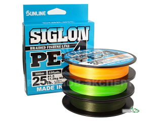 Шнур Sunline Siglon PE x4 салатовый 300м #1.2/0,187мм 20lb