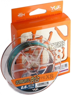 Шнур YGK Veragass Fune X8 150м #0,6/0,128мм 6,35 кг