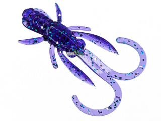 Силикон Fishup Baffi Fly 1,5" 060 - Dark Violet/Peacock & Silverl (10шт/уп)