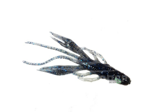 Силікон Jackall Waver Shrimp 2.8" Black/Blue Shrimp (8шт/уп)