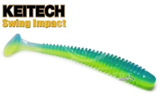 Силикон Keitech Swing Impact 4,0" - pal#03 Ice Chartreuse