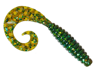 Силікон Kalipso Crooked Grub 3,5" (8шт/уп) 117 MOG