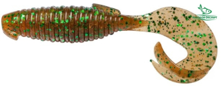 Силікон Keitech Flapper Grub 4,0" - ea#02 Peach Green Flake