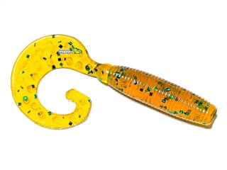 Силикон Reins Fat G-Tail Grub 2,0" - 565 Motor Oil Green Flake (20шт/уп)