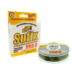 Шнур Sufix Performance PRO 8 135м 0,12мм/18lb Lo-Vis Green