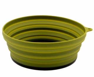 Тарелка Tramp силиконовая с пластиковым дном 550мл olive (TRC-123-olive)