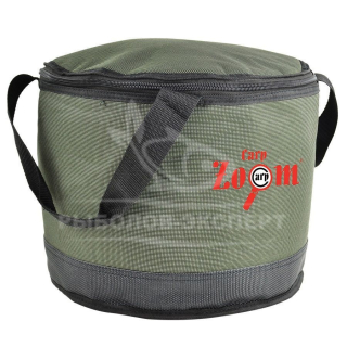 Ведро Carp Zoom Collapsible Bait Bucket для замеса прикормки с крышкой (CZ4786)