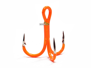Тройник Gurza Round treble hook ST -36 UV Orange №08, 1шт