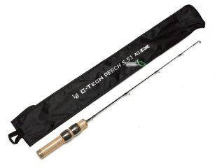 Вудка зимова Lucky John C-Tech ALL-IN-1 Perch S 51см графіт LJ117-01