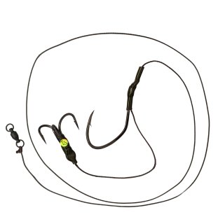 Оснастка на сома Golden Catch Single and Treble Catfish Rig №6/0