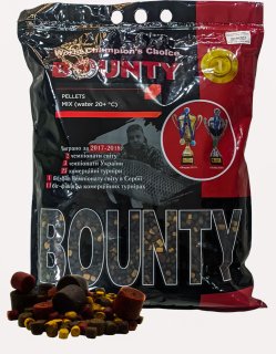 Пеллетс Bounty Mix теплая вода (20+) 2-20мм 5кг (NN006)