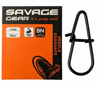 Застежка Savage Gear Needle Eggsnaps - L 50кг (20шт/уп)