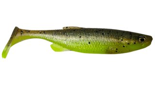 Силикон Savage Gear Fat Minnow T-Tail 7,5см 5,0г - Green Pearl Yellow, 1шт