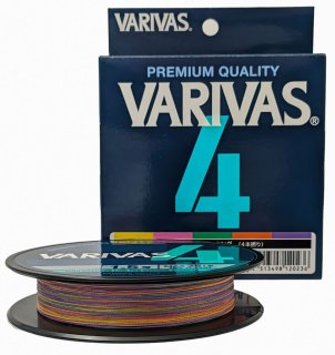Шнур Varivas PE Line X4 Multicolor 200м #0.8/0,148мм 16lb/7,2кг