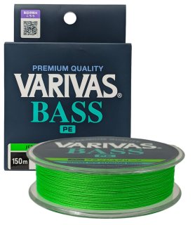 Шнур Varivas Bass PE X4 Flashy Green 150м #0.8/0,148мм max 15lb/6,8кг Шнур Varivas Bass PE X4 Flashy Green 150м #0.8/0,148мм max 15lb/6,8кг