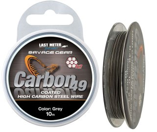 Поводковый материал Savage Gear Carbon49 Steelwire 10м