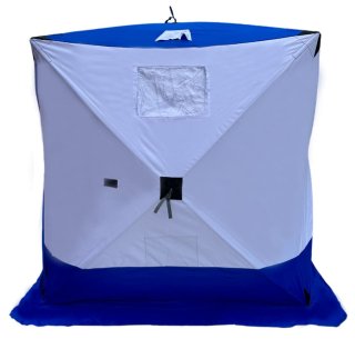 Палатка зимняя Daster Куб бело-синяя, 1,8х1,8х2,05м