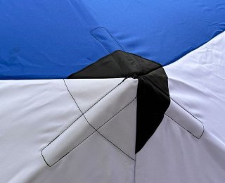 Палатка зимняя Daster Куб бело-синяя, 1,8х1,8х2,05м