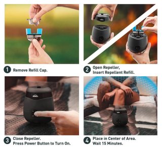 Устройство от комаров Thermacell E55 (40) Rechargeable Mosquito Repeller, charcoal
