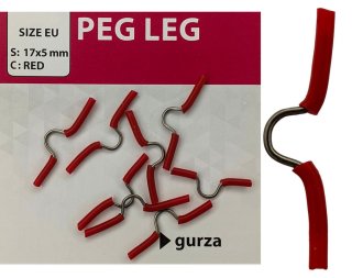 Крепление для поплавка Gurza Peg Leg Red - M (8шт/уп)