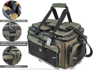 Сумка рибальська Profmontazh Big Carp 55л (54x35x31см)