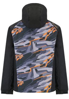Куртка Viverra Softshell Infinity Hoody Black Camo Orange розм. L