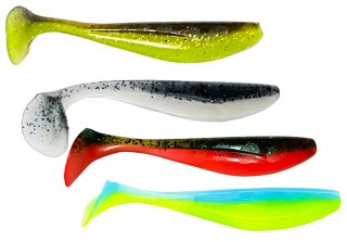 Силікон Fishup Wizzle Shad 5,0" MIX01 - 201, 203, 205, 206 (4шт/уп)