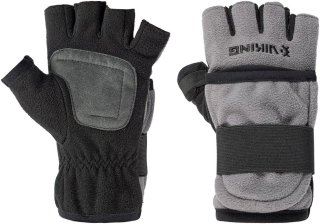 Рукавички Viking Fishing Ice Pro Gloves (fleece) 5 cut finger+cover, grey-graphite розм. L