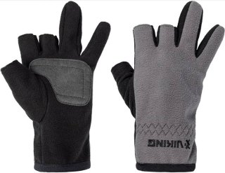 Перчатки Viking Fishing Ice Master Gloves (fleece) 3 cut finger, grey-graphite разм. XL