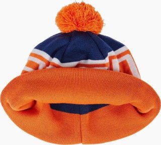 Шапка Brain с помпоном 58 - blue/orange