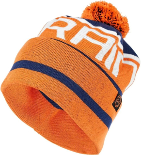 Шапка Brain с помпоном blue/orange